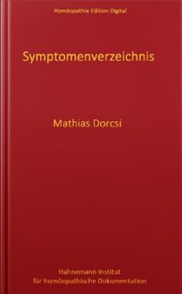 Mathias Dorcsi Symptomenverzeichnis - Wiener Schule der Homöopathie